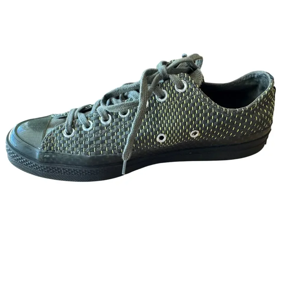 Converse Chuck Taylor All Star Sample Green Woven Low Top Sneakers M-9 W-11 - Picture 6 of 10